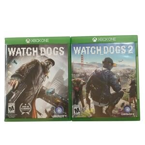 Watch Dogs 1 & 2 Microsoft Xbox One No Scratches No Manuals